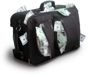 suitcase full of money 300x262 Dividend Articles and A Carnival